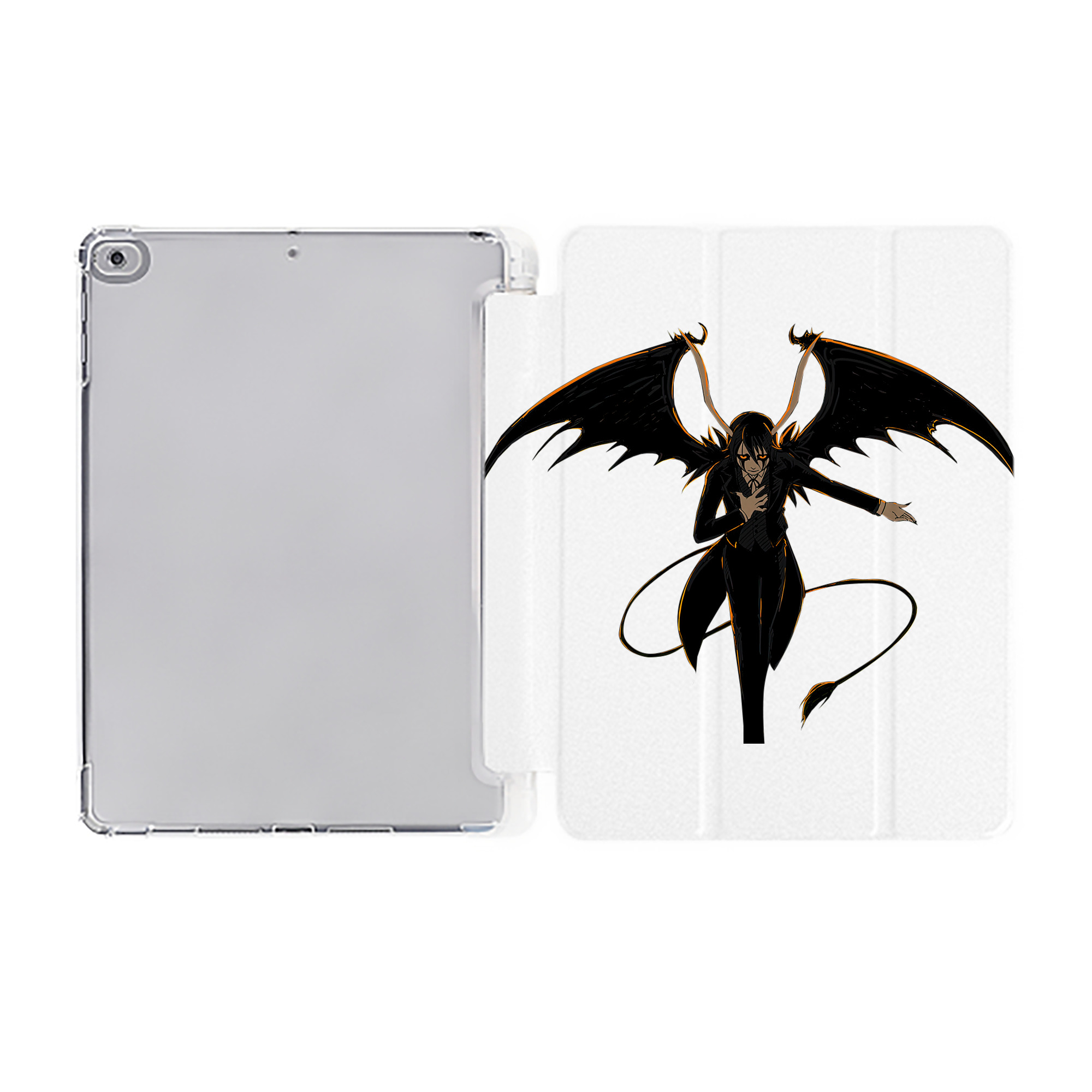 （画像用） ブリーチ ウルキオラ·シファー BLEACH Ulquiorra cifer IPad ケース ペン収納付き 三つ折りスタンド PUレザー×シリコン 対応機種9.5/10.5/10.9インチ